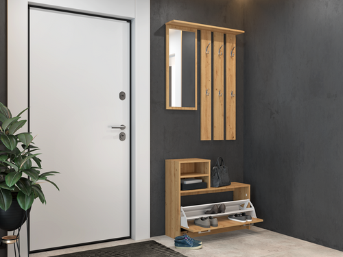 Garderoba przedpokojowa BARTEK - Dąb Artisan