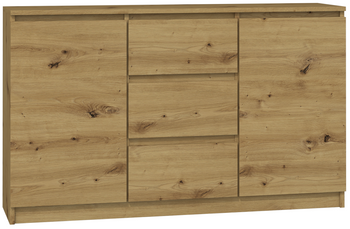 Komoda VITEK D2S3 120CM - Dąb Artisan