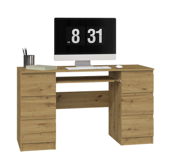 Biurko komputerowe ABBA - Dąb Artisan