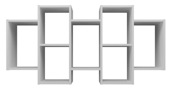 Regał wiszący ścienny RICKY - Biel Mat