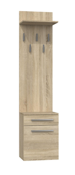 Wieszak z szafką na obuwie GANTI - Dąb Sonoma