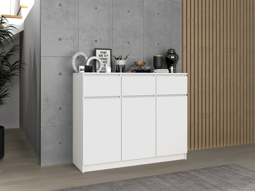Komoda VITEK D3S3 - Biel Mat