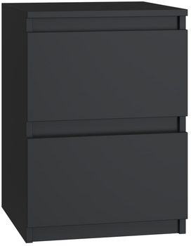 Szafka nocna MALWIN S2 - Czerń Mat