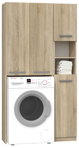 Zestaw łazienkowy CERSA 2D Szafka + Słupek - Dąb Sonoma