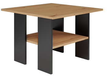 Stolik kawowy ława MODER - Czerń / Dąb Artisan