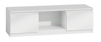 Szafka RTV BENDI 140CM - Biel Połysk