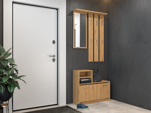 Garderoba przedpokojowa BARTEK - Dąb Artisan