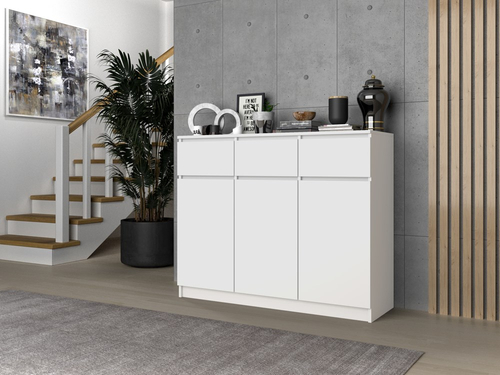 Komoda VITEK D3S3 - Biel Mat