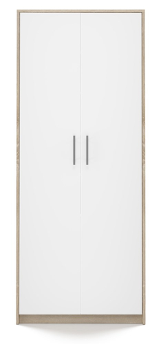 Regał biurowy szafa MILA - Biel/Dąb Sonoma